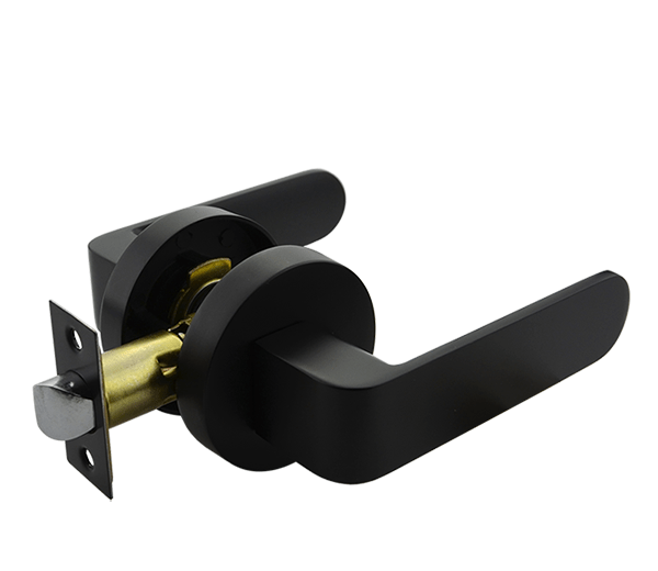 Matt Black Passage Handle Set - Preston Series