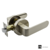 Satin Nickel Passage Handle Set - Preston Series