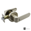Satin Nickel Privacy Handle Set - Preston Series