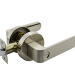 Satin Nickel Privacy Handle Set - Preston Series