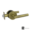 Lachlan Series Passage Lever Set - Antique Brass Finish