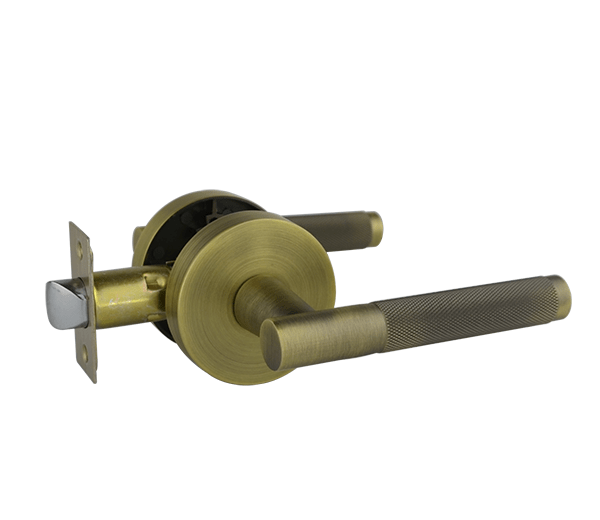 Malbena Series Passage Lever Set - Antique Brass Finish