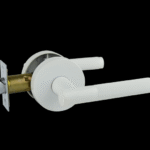 Malbena Series Passage Lever Set - White Finish