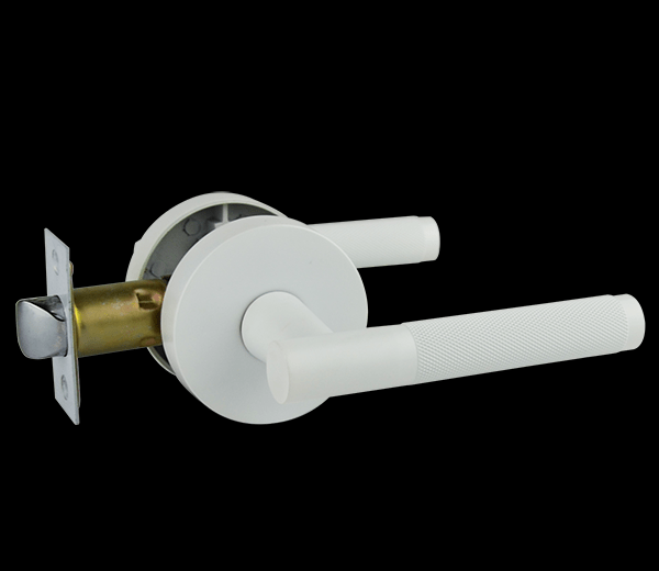 Malbena Series Passage Lever Set - White Finish