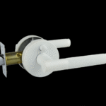 Malbena Series Privacy Lever Set  - White Finish