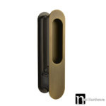 Antique Bronze Sliding Passage Handle Set - Corolla Series