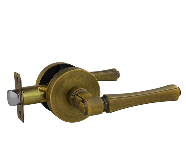 Antique Bronze Finish Passage Lever Set - Hillier Series