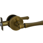 Antique Bronze Finish Privacy Lever Set  - Hillier Series