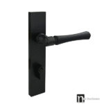 Matt Black Rectangular Plated Entry Lock Set – Hillier Series