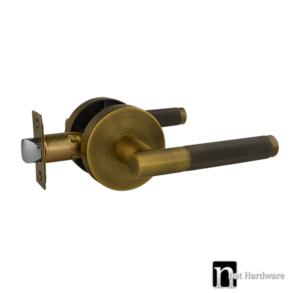 Malbena Series Passage Lever Set - Antique Bronze Finish