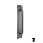 400mm Push and Pull Door Plate - Brushed Gunmetal Finish