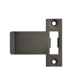 Extended Roller Tongue Latch Strike Plate - Gunmetal Finish
