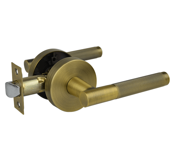 Antique Bronze Finish Passage Lever Set - Esperance Series
