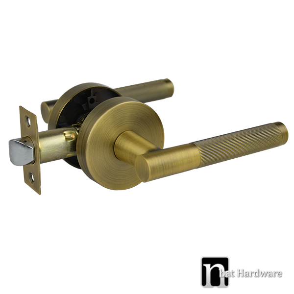 Antique Bronze Finish Passage Lever Set - Esperance Series