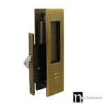 Antique Bronze Sliding Door Privacy Set - Morgan Series