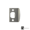 D-Shaped Latch Strike Plate - Gunmetal Finish