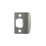 D-Shaped Latch Strike Plate - Gunmetal Finish