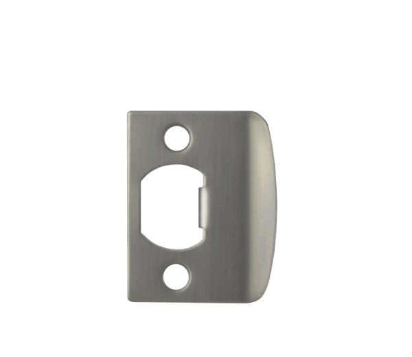 D-Shaped Latch Strike Plate - Gunmetal Finish