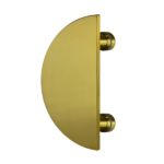 Nash Series Half Circle Single Door Plate - Brushed Brass Finish