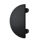 Nash Series Half Circle Single Door Plate - Matt Black Finish