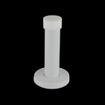 85mm Round Shaped Door Stops - White Finish