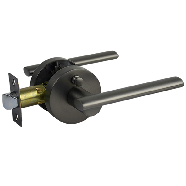 Gunmetal Finish Privacy Lever Set  - Coongie Series