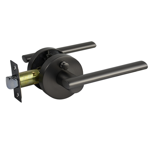 Gunmetal Finish Privacy Lever Set - Coongie Series