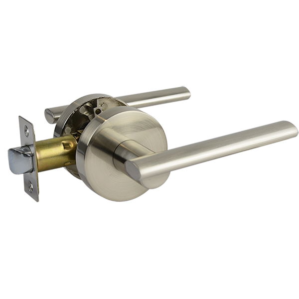 Satin Nickel Passage Lever Set - Coongie Series