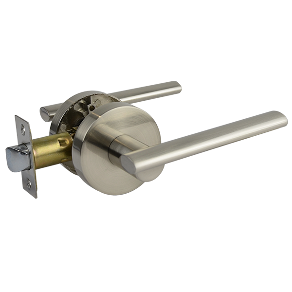 Satin Nickel Passage Lever Set - Coongie Series