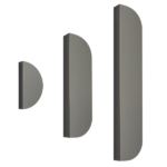 Gunmetal Finish kitchen/Wardrobe Pull Plates - Ellipse Series