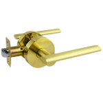 Brushed Brass Passage Lever Set - Coongie Series