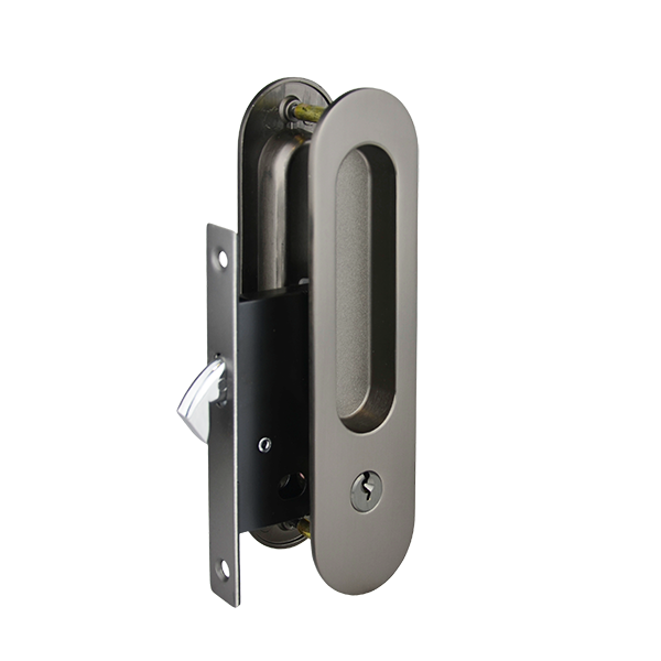 Gunmetal Finish Sliding Key Lock Set - Barlee Series