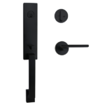 Matt Black Entrance Coongie Handle Lockset - Max Series