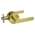 Brushed Brass Passage Lever Set - Menindee Series