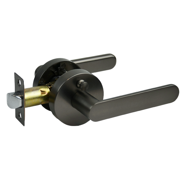 Gunmetal Finish Privacy Lever Set - Menindee Series