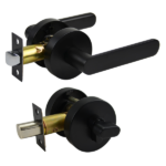 Matt black Single Cylinder Entrance Set - Menindee Series