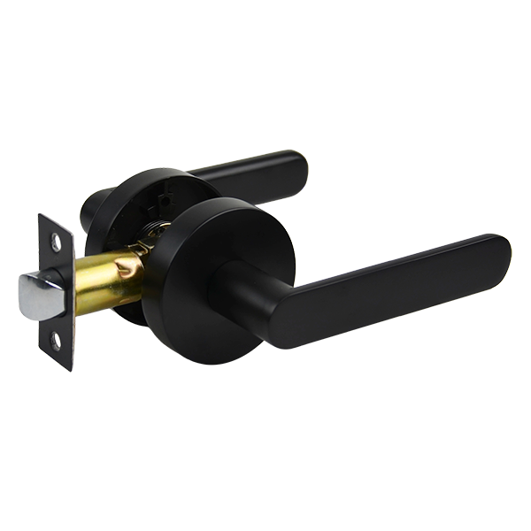 Matt Black Passage Lever Set - Menindee Series