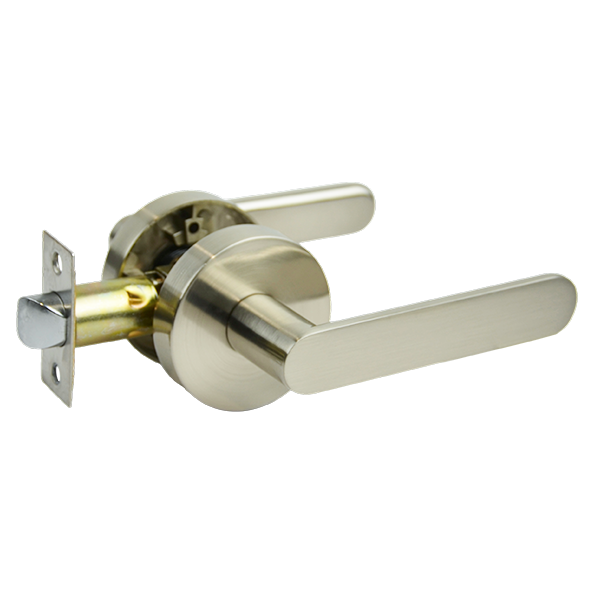 Satin Nickel Passage Lever Set - Menindee Series