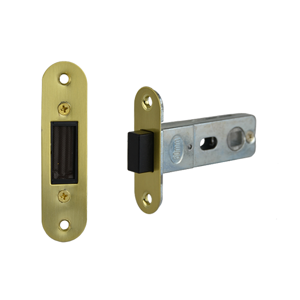 Magnetic Door Latch - Brushed Brass Finish