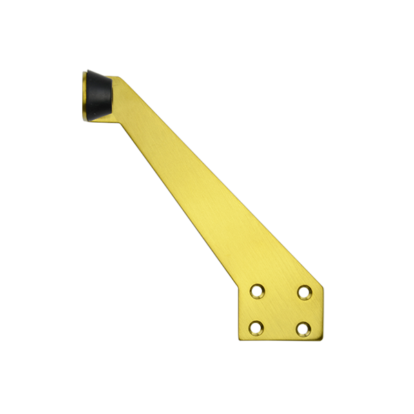 Overhead Mounted Door Stop - Brushed Brass Finish