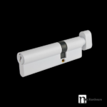 100mm Offset Euro Single Cylinder - White Finish
