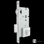 Heavy Duty Square Plated Roller Mortice Lock - White Finish